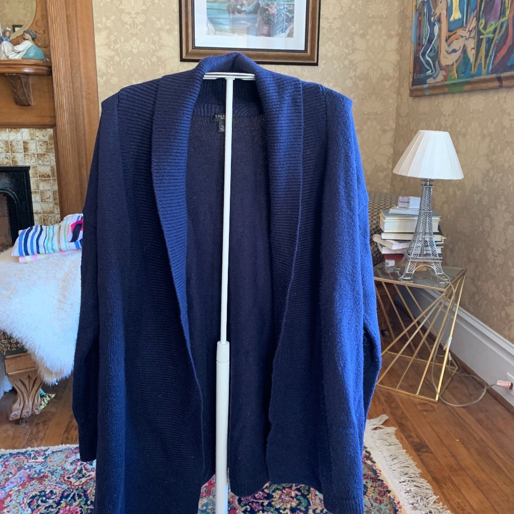Talbots petites  shawl collar cardigan. Used but besutiful‎